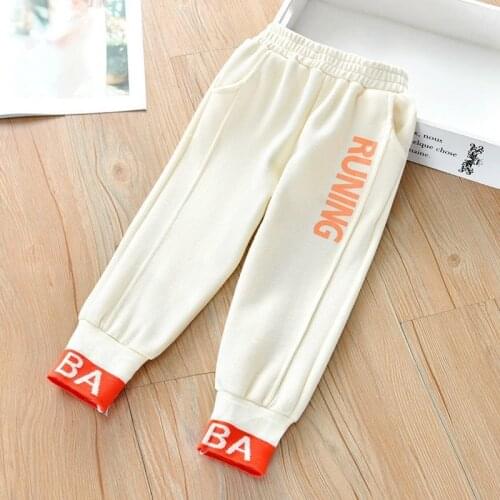2021 Boys Girls Soft Runing Pants Kids High Quality Solid Elastic Waist Trousers Teenage Children Sports Pants Toddler Clothes