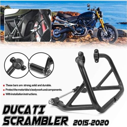 Motor Stunt Cage Crash Bar Highway Bumper Engine Guard Protector for Ducati Scrambler 800 DS Sixty2 Full Throttle Icon 2015-2020