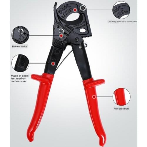 Ratchet Cable Scissors Cables and Cords Scissors Gear Cable Scissors Copper Wire Cutting Pliers Tangent Pliers Electrical Tools