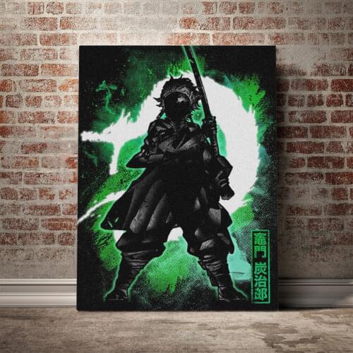 Tanjiro Demon Slayer art poster Canvas Wall Art Decoration prints for living Kid Children room Home bedroom decor painting