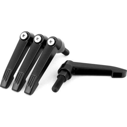 10mm Thread Dia Metal Clamping Lever Adjustable Knob Handles for Machinery