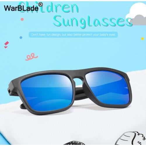 WarBlade Fashion Polarized Kids Sunglasses Boys Girl Baby Sun Glasses Child Infant TAC TR90 Flexible Safety Frame Shades Eyewear