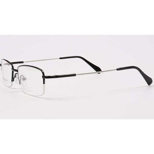 YOUTOP Mens Half rim Business Memory Titanium Temple eyewear Males Optical Frames Myopia Eye glasses 537