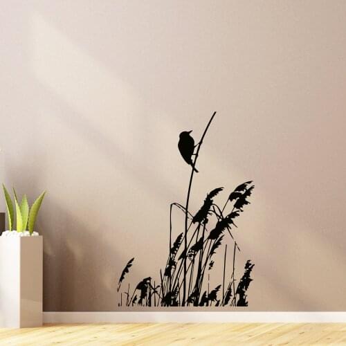 Kingfisher in the Wind Wall Decals Living Room Home Decor Study Room Bedroom Wallpaper Removable Vinyl Wall Stickers S-590