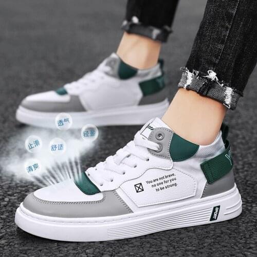 2021 New Korean Fashion Casual Flat Bottomed Mens Shoes Student Low Top Walking Shoes Four Seasons Classic Off White Men Shoe