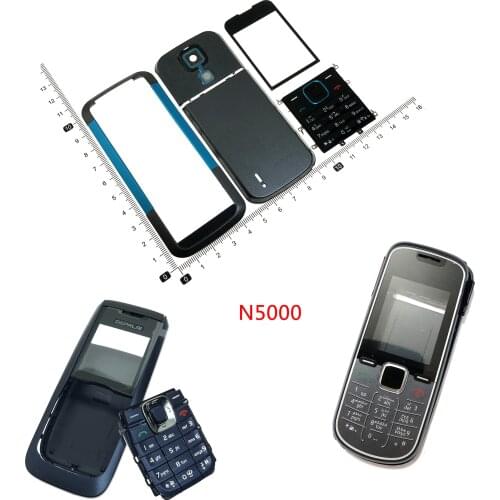For Nokia 1662 N5000 2610 Housing Front Faceplate Frame Cover Case+Back cover/battery door cover+Keypad
