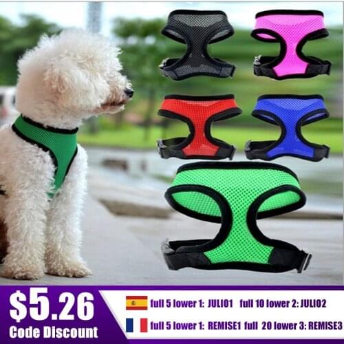 Puppy Petshop Puppy Collar Cat Pet Dog Chest StrapSoft Mesh Pet Harness For Dogs Cats Dog Harness Vest Training For Chihuahua