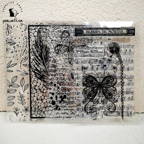 Panalisacraft 4 style vintage Transparent Clear Silicone Stamps for DIY Scrapbooking/Card Making/Kids Crafts Decoration Supplies