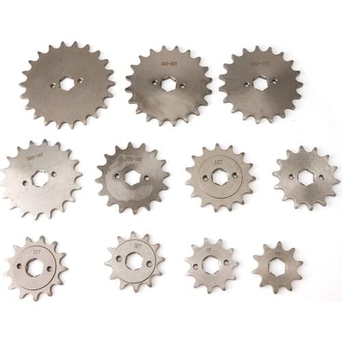 520# 20mm 10 11 12 13 14 15 16 18 19 20 22T Front Engine Sprocket For Honda Lifan ZongShen YCF ATV Quad Dirt Pit bike Buggy