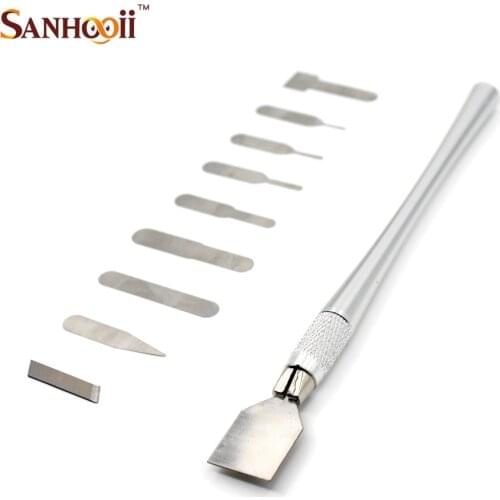 Professional For iPhone 6s A8 A9 A10 A11 Mobile Phone BGA CPU Chip Remover Motherboard Fix Tools Blade Repairing Tool Set ZM56