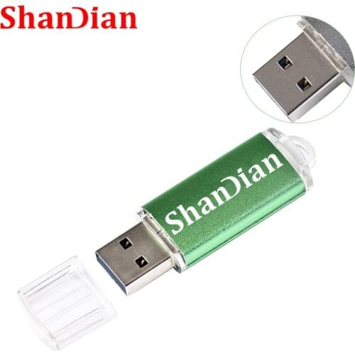 SHANDIAN mini Pen drive USB Flash Drive 4gb 8gb 16gb 32gb 64gb 128gb pendrive metal usb 2.0 flash drive memory card Usb stick