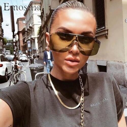 Emosnia Unisex Oversized Sunglasses Square Pilot Modis Oculos De Sol feminino 2019 Luxury Women Men Brand Designer Sun Glasses