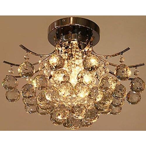 Modern fashion Crystal Ceiling Light fixtture home deco Flush Mount dining room lamp