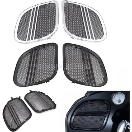 Motorcycle Upper Fairing Glove Box Doors Speaker Grilles For Harley Road Glide 2015-2018 17