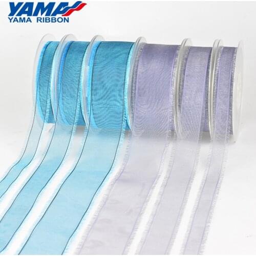 YAMA Ombre Organza Fringe Ribbon 16mm 25mm 38mm 200Yards/Roll for Diy Dress Accessory House Decoration Wedding Decoration Gift