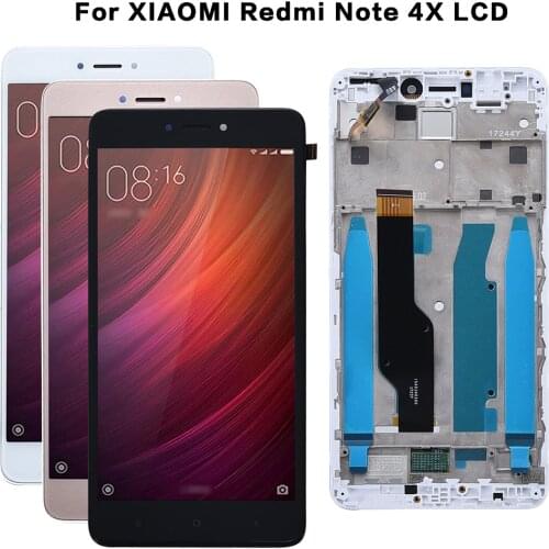 AAA Quality LCD+Frame For Xiaomi Redmi Note 4X LCD Display Screen For Redmi Note 4 Global Version LCD Only For Snapdragon 625