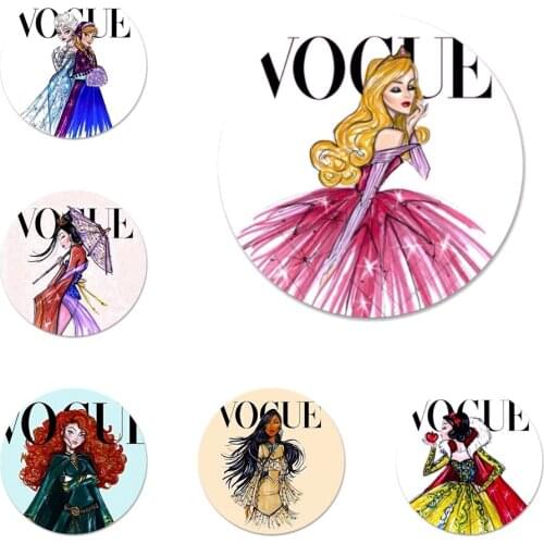 58mm Vogue girl Icons Pins Badge Decoration Brooches Metal Badges For Clothes Backpack Decoration