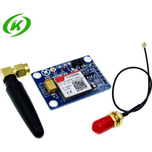 1PCS SIM800L V2.0 5V Wireless GSM GPRS MODULE Quad-Band W/ Antenna Cable Cap
