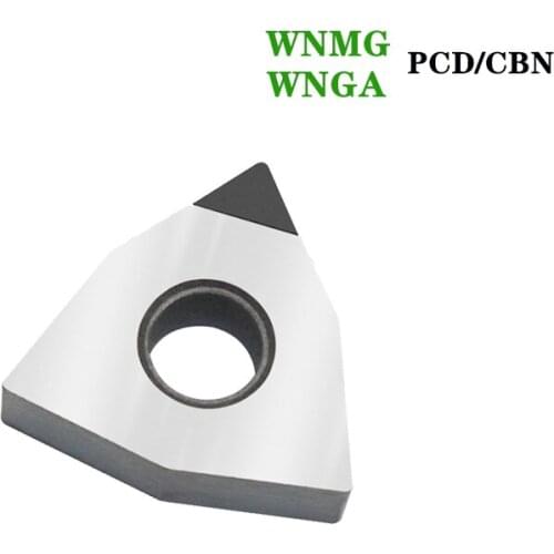 1PC WNMG080402 WNMG080404 WNMG080408 WNGA080404 WNGA080408 Diamond Inserts WNMG WNGA PCD CBN Blade CNC Lathe Cutter Turning Tool