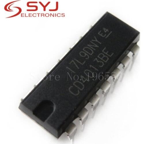 10pcs/lot CD4013BE CD4013BP DIP14 CD4013 DIP new and original IC In Stock