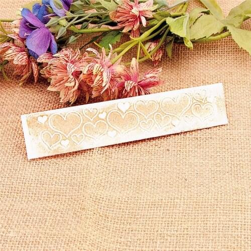 15x3cm Love Lace Embossing Folders Plastic Halloween Scrapbooking DIY Template Fondant Cake Photo Album Christmas Card Making