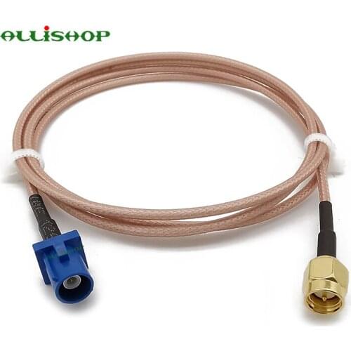 2-15M SMA Male Plug to Fakra C Male Plug RF GPS Antenna Extension Fakra RG316 Coaxial Cable for VW for Seat for Benz for Ford