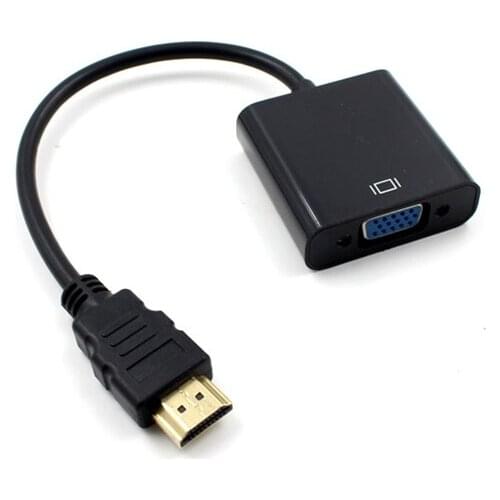 HDMI to VGA Adapter Cable HDMI to VGA Converter Adapter Support 1080P with Audio Cable for HDTV XBOX PS3 PS4 Laptop TV Box