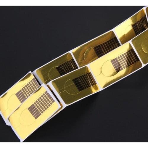 100Pcs/Set Acrylic Tip Gel Nails Forms Expansion Curl Shape Art Guide Sticker Nail Art & Tools Accessories