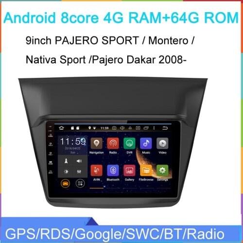 PX6 4G+64GB android 10 car radio player for PAJERO SPORT Montero Nativa Dakar 2008- car audio stereo wifi 4G carplay