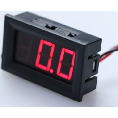 DC 0-100V 3-Wire Voltmeter LED 0.56in Digital Voltage Meter Panel Monitor Tester