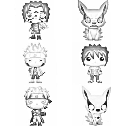 Uzumaki Uchiha Sasuke Kyuubi Wood leaf Country of Fire Action figures Collection Model Toys for Children Birthday Gift