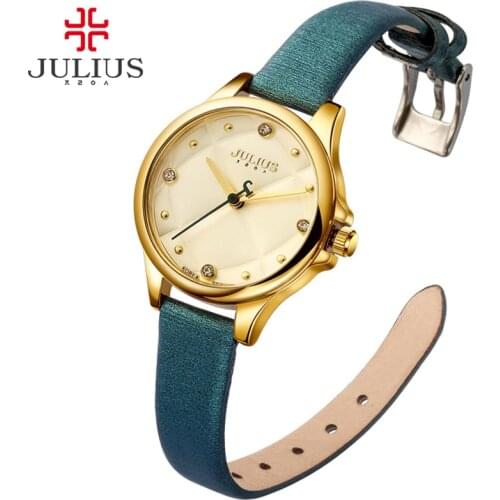 JULIUS JA-882 Top Brand Luxury Gold Watch Hand Clock Logo Wrist Watches For Women Mulheres relogios Childrens Watches For Girl