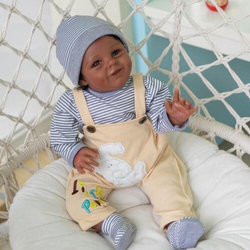 Reborn Baby Dolls Shaya bebe reborn black doll Toys for Girls Boys Birthday Gifts Kids Alive Playmate Silicone Doll