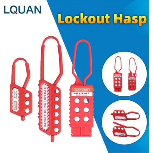 Nylon Lockout Hasp Non-Conductive Lockout Hasp With Padlock
