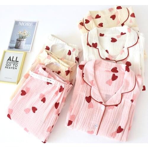 Fdfklak Printed Cotton Maternity Nursing Nightwear Spring Fashion 2 PCS Sleepwear for Pregnant Women Autumn Pregnancy Pajamas