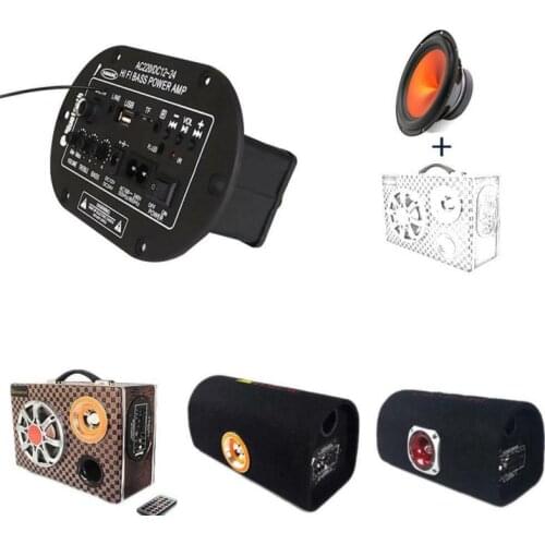 Amplifier board 30W Power Bluetooth Amplifier USB Dac FM Radio TF Player Subwoofer Amplifier Radio TF Player Speaker Accessories