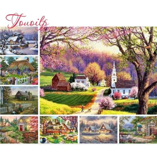 Full,Diamond Painting,Scenery,Diamond Embroidery,Rural,Cross Stitch,5D,Wall,Round,Rhinestone,Mosaic,Kits,DIY,Home Decor,Gift,Art