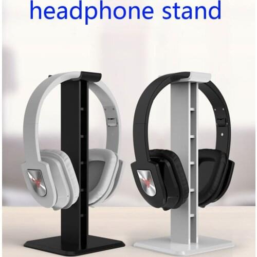 Portable audio earphone accessories headphone stand headset holder with 25x10x10cm size and 3M tape for computer gaming users