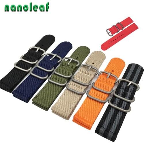 Casual For DW Solid Color Strap Nylon Strap Silver Buckle Men And Women Use Stripe Replacement Strap Watch Accessories