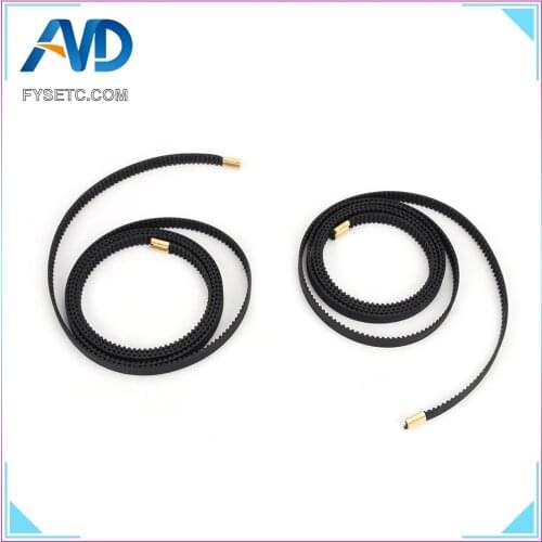 Black Rubber GT2-6mm Open Timing Belt X Axis 765mm+Y Axis 720mm Length Belt Replacement For Ender-3 Printer