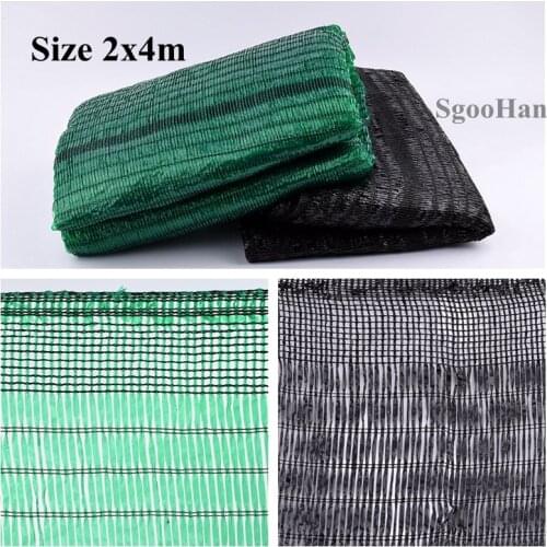 2x4m Anti-UV Shading Net Outdoor Awning Sunshade Net Succulent Plant Cover Shelter Swimming Pool Shade Sail Balcony Safety Net