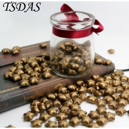 Bronze Color Vintage Wax Stamp Sealing Wax Bottled Granules Wax Gift Box Set Gift
