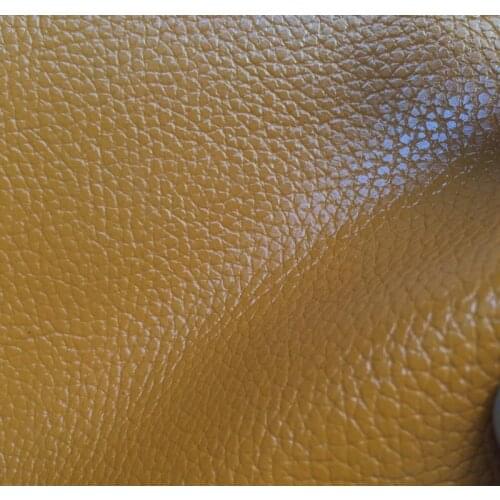 Universal synthetic PU Glossy face Litchi lichi line leather fabric material
