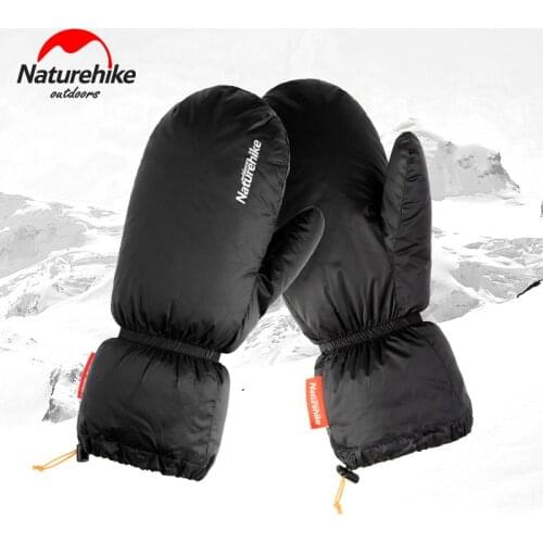 Naturehike Winter Waterproof Warm Goose Down Gloves Outdoor Camping Hiking Skiing Gloves for Men and Women