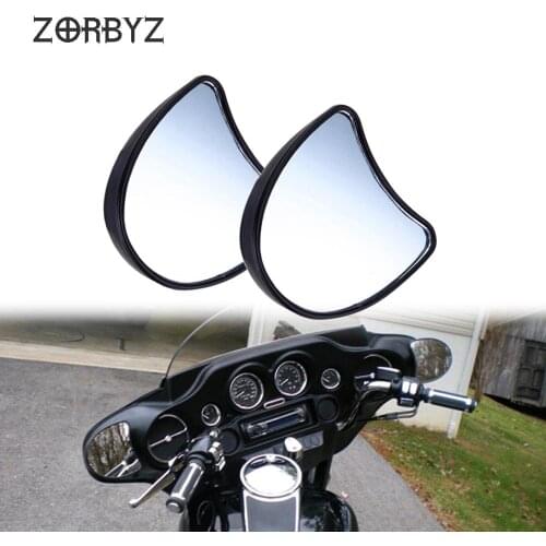 1 PAIR MOTORCYCLE REARVIEW FAIRING MOUNT MIRRORS FIt FOR HARLEY TRI STREET ELECTRA GLIDE FLHX 96-13