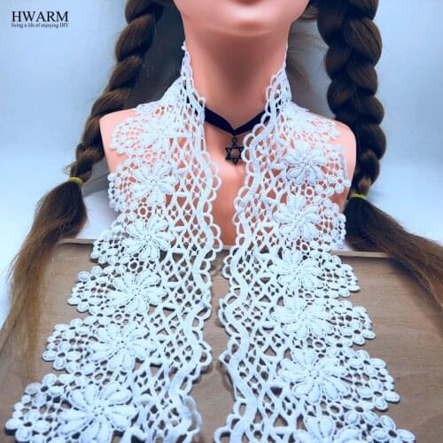 10yards 10.1cm african lace fabric wedding decoration costura sewing high quality voile trim DIY underwear cloth Hat accessories