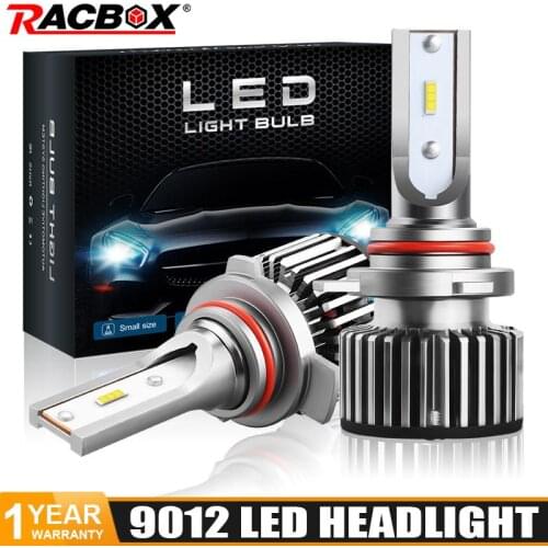 2PCS 9012 HIR2 LED Bulbs H1 H11 H3 H4 H7 H8 H9 Car LED Headlights 9005 HB3 9006 HB4 6000K White 50W Car Bulbs Fog Lamp