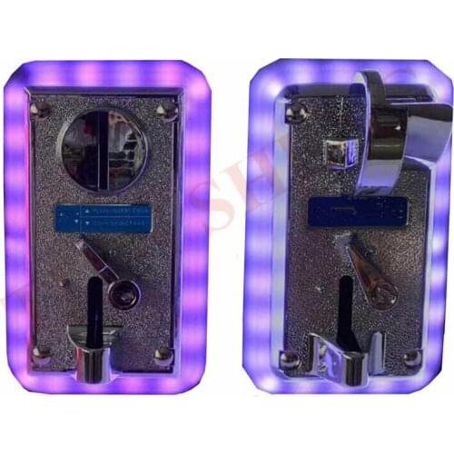 2PCS/Lot Advanced coin selector multi Coin Acceptor Colorful LED decorative frame for Vending machines Arcade machines
