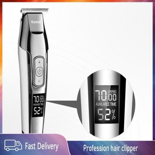 2021 Profession Hair Clipper Beard Trimmer for Men Electric Mens Shaver LCD 0mm Hair Cutting Trimmer Machine Chargeable Razor