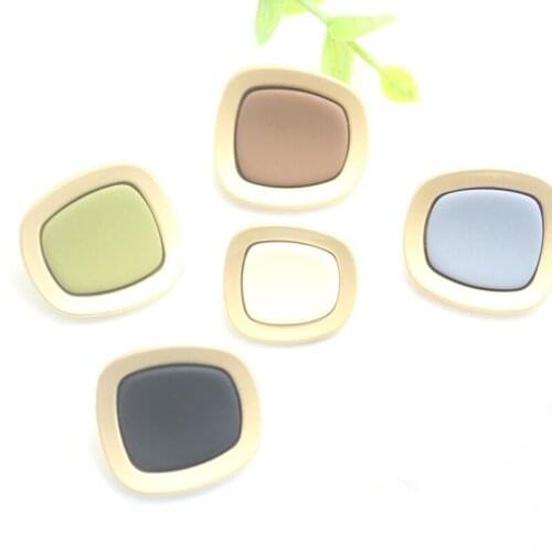 50 PCS High-End Concave Metal Rubber Combination Buttons Coat Windbreaker Fashion Womens Accessories Buttons Color 18-25MM